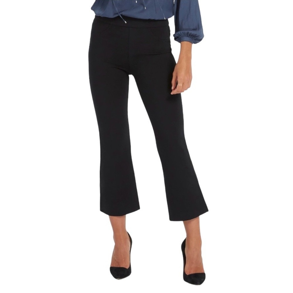 SPANX The Perfect Pant Women's Size Small Black Crop Flare Ponte High Waisted